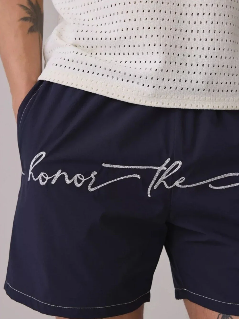 NEW!!! ❤️BUY 2 GET 1 FREE Honor The Gift Cursive Hybrid 5” Swim Trunks